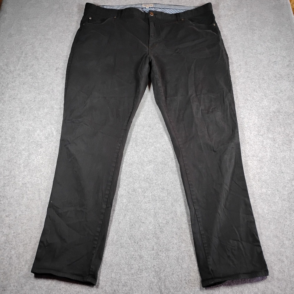 Peter Millar Mens Black 5-Pocket Stretch Pants Cotton Modal ME0B39 Size 44x33